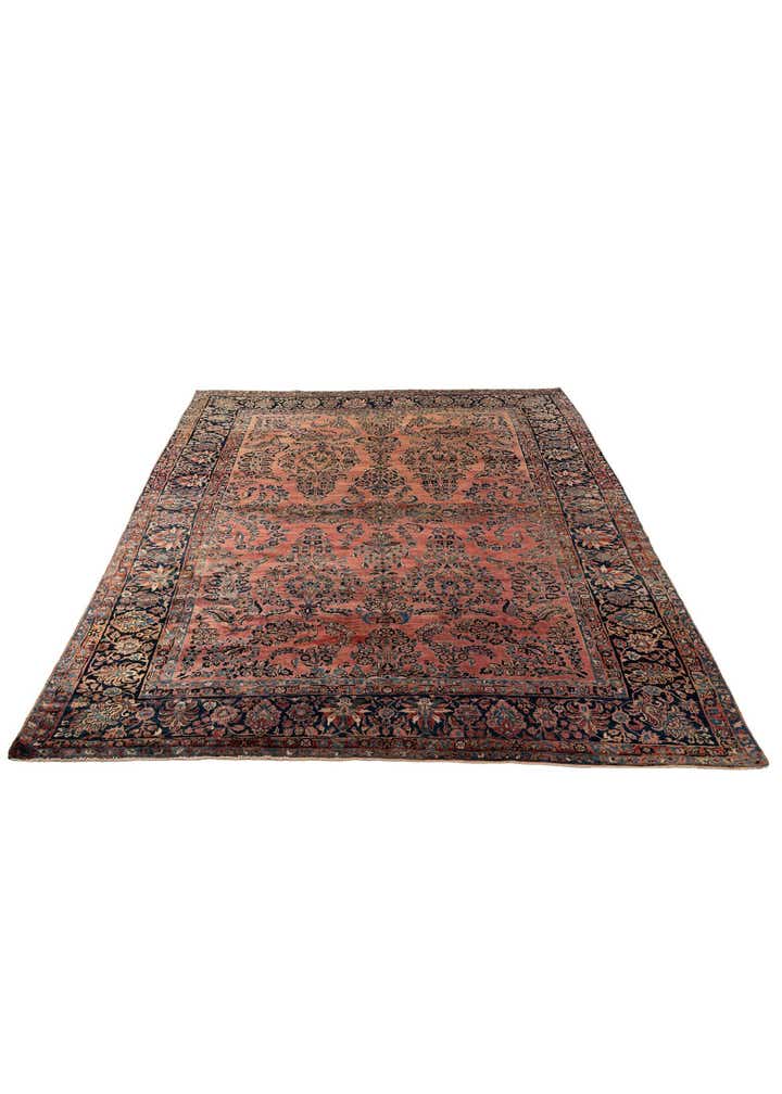 8' 8 x 11' 6 Hand Knotted Sarough Persian Wool Rug