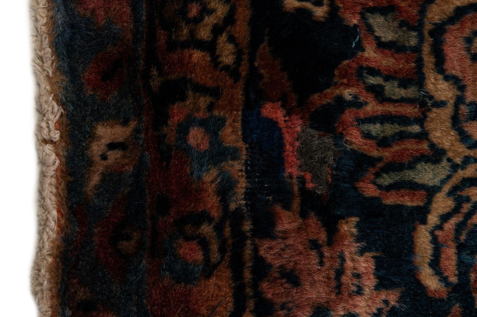 8' 8 x 11' 6 Hand Knotted Sarough Persian Wool Rug