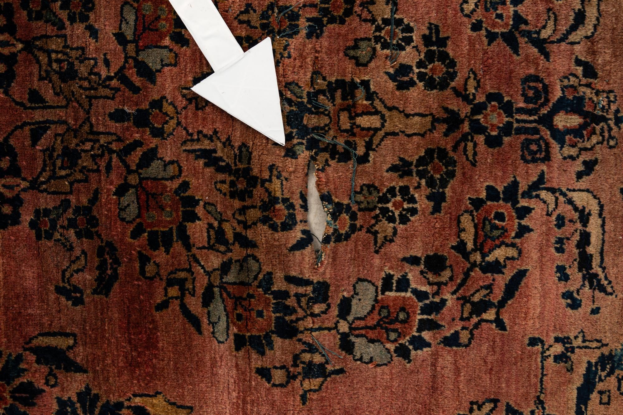 8' 8 x 11' 6 Hand Knotted Sarough Persian Wool Rug