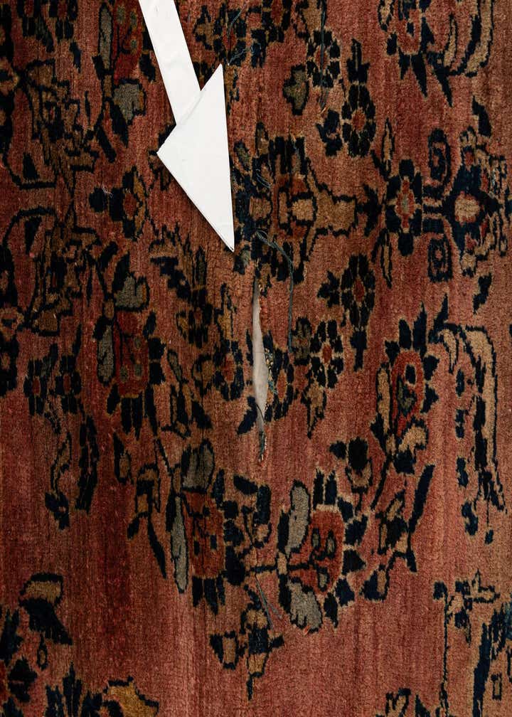 8' 8 x 11' 6 Hand Knotted Sarough Persian Wool Rug