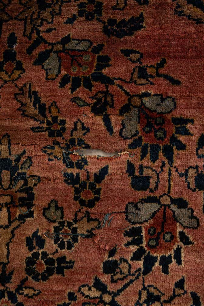 8' 8 x 11' 6 Hand Knotted Sarough Persian Wool Rug
