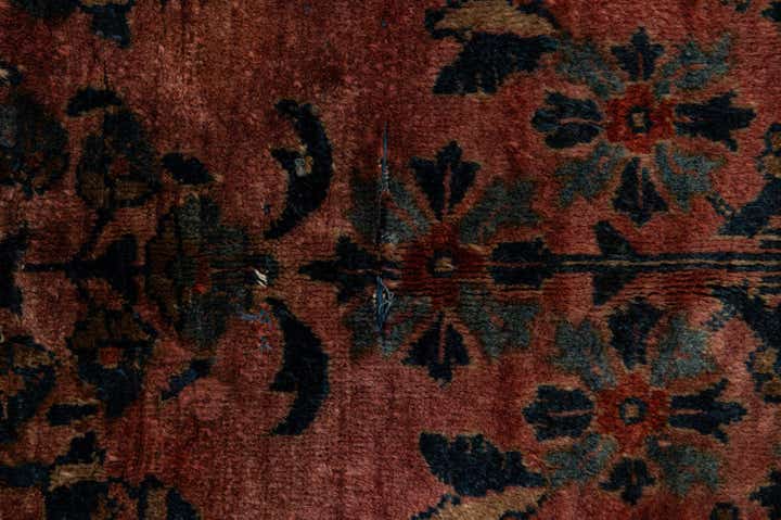 8' 8 x 11' 6 Hand Knotted Sarough Persian Wool Rug