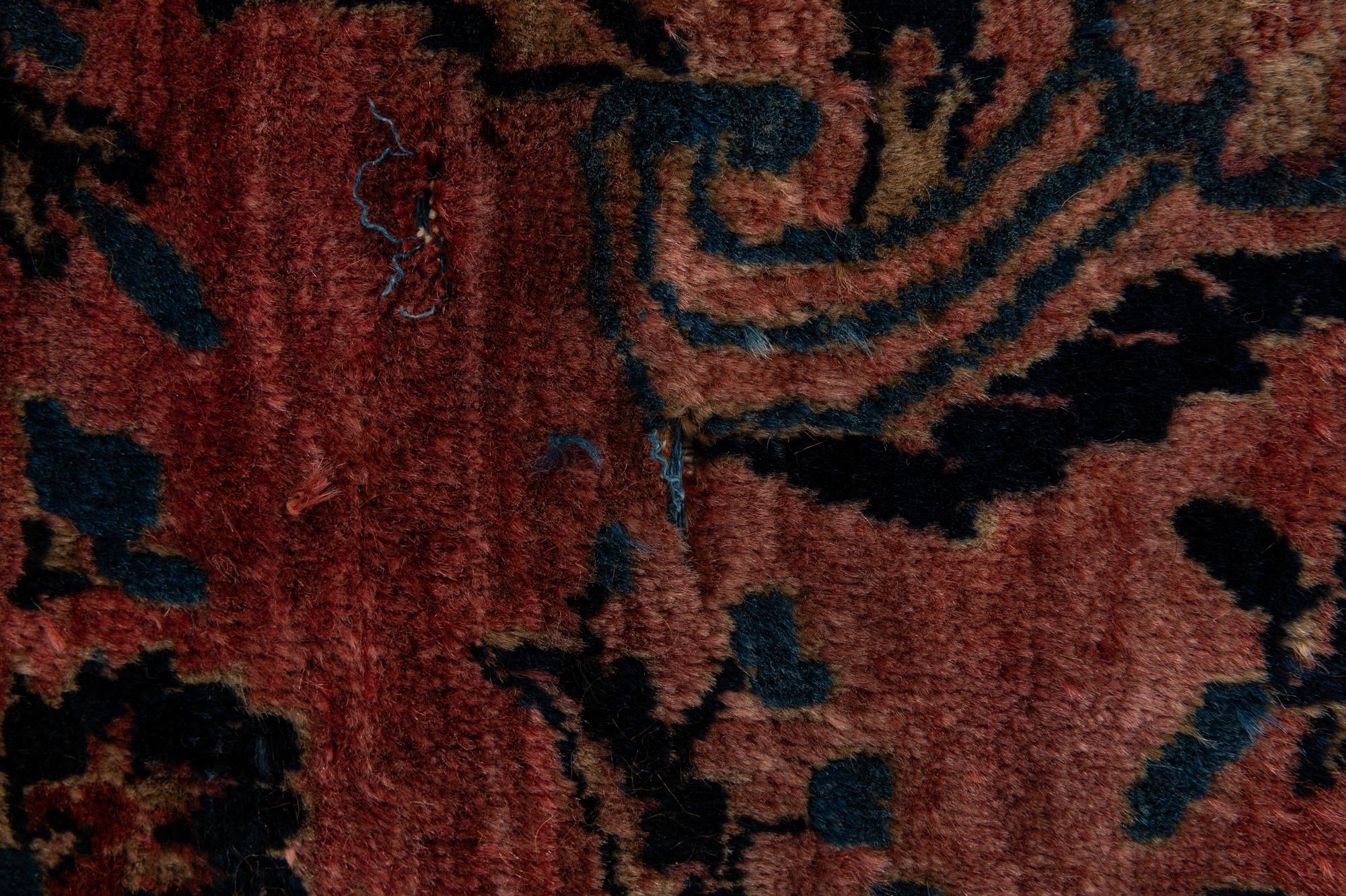 8' 8 x 11' 6 Hand Knotted Sarough Persian Wool Rug
