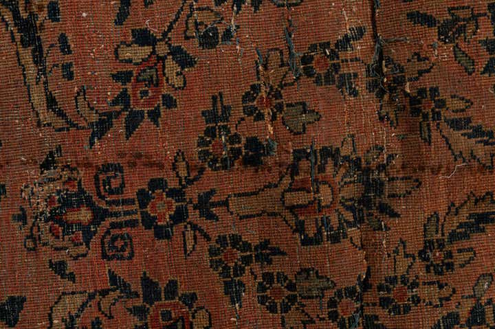 8' 8 x 11' 6 Hand Knotted Sarough Persian Wool Rug