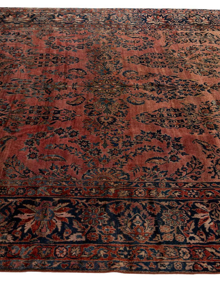 Detail image of 8' 8 x 11' 6 Hand Knotted Sarough Persian Wool Rug