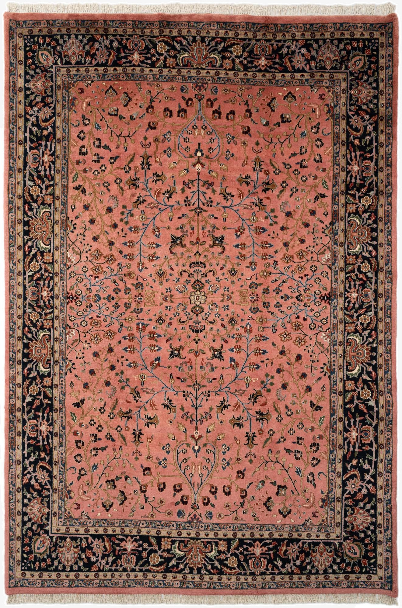 8' 1 x 11' 9 Sarough Wool Rug