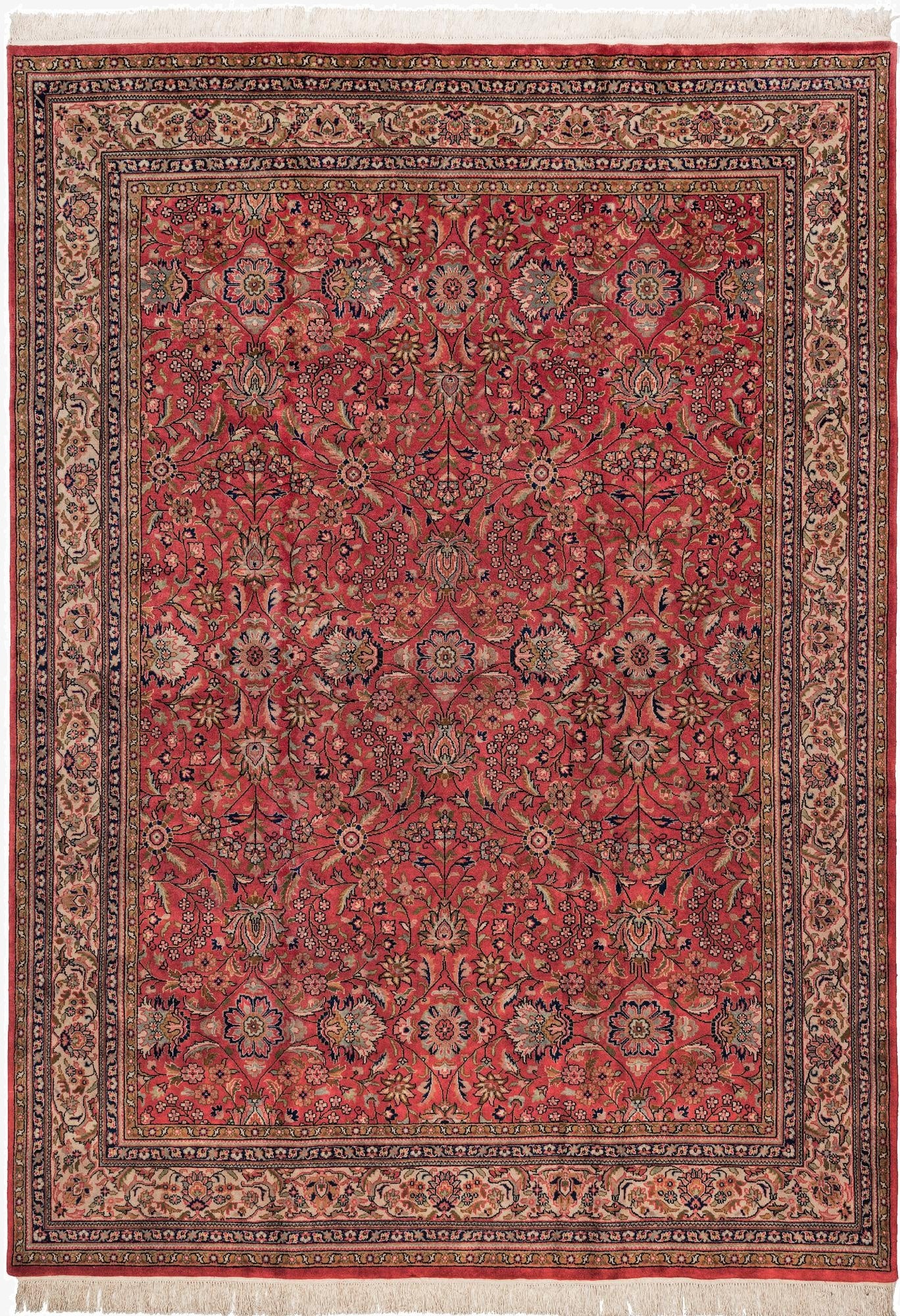 7' 6 x 10' 7  Hand Knotted Sarough Wool Rug