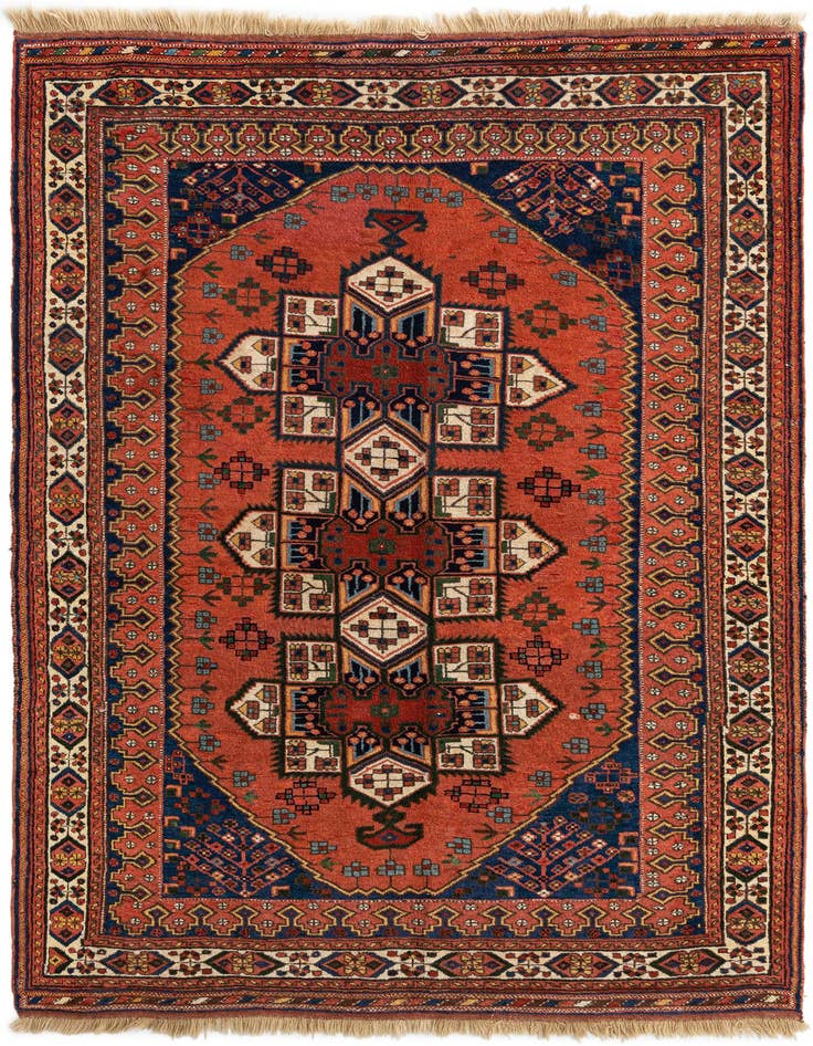 Detail image of 5' 1 x 7' Shiraz Wool Rug