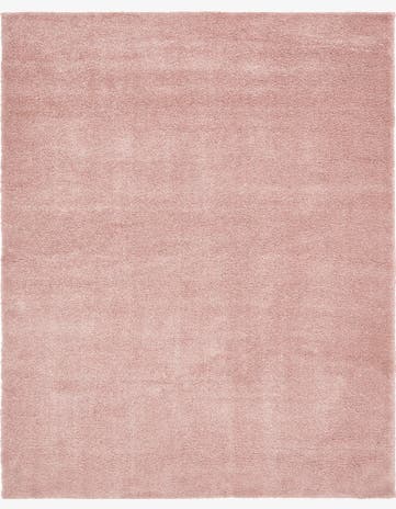 Pink Solid Frieze Rug