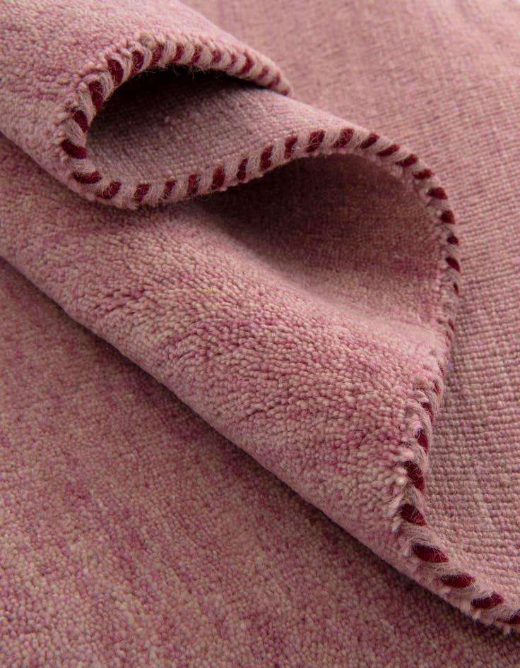 Detail image of 9' 10 x 13' Hand Knotted Solid Gabbeh Wool Rug