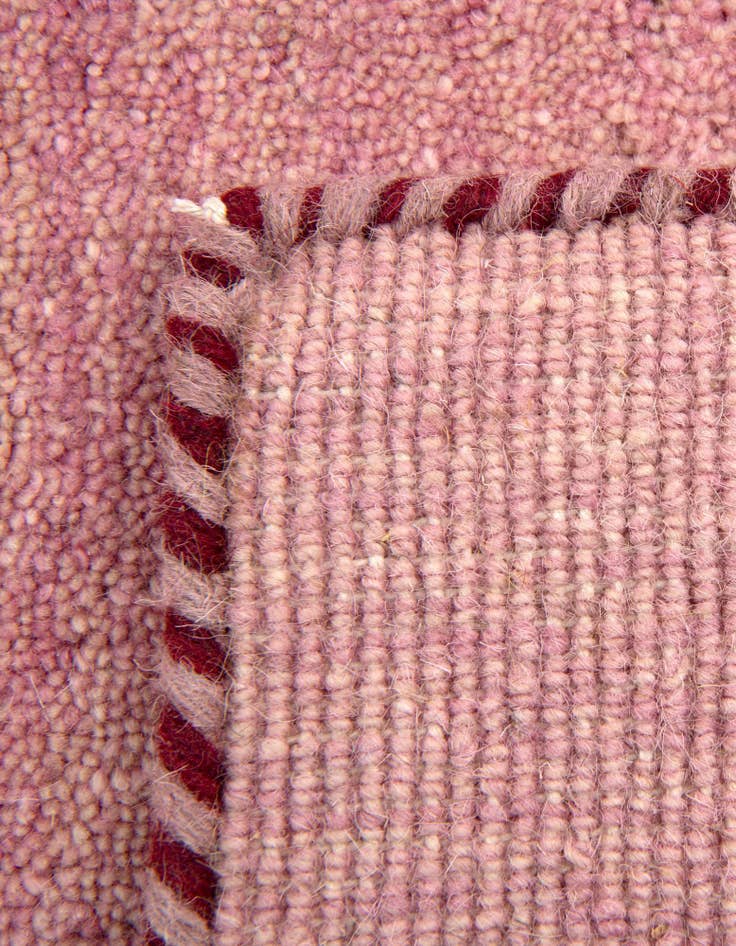 Detail image of 9' 10 x 13' Hand Knotted Solid Gabbeh Wool Rug