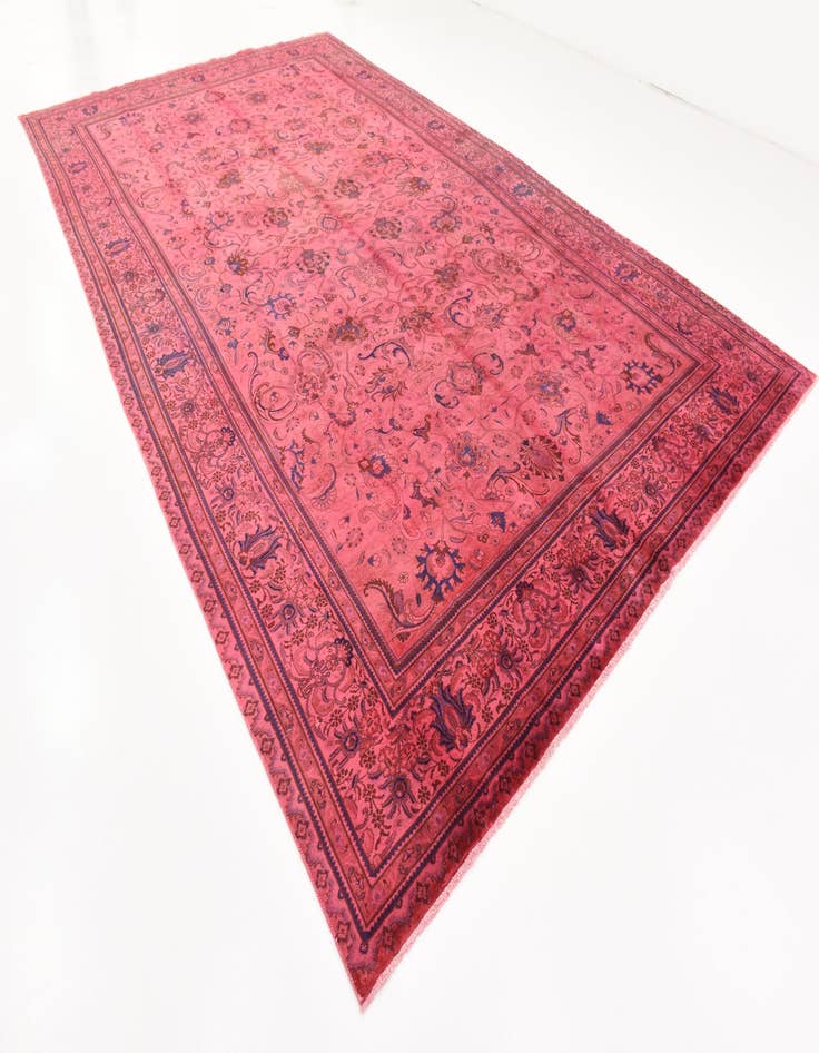 Detail image of 9' 5 x 16' 1 Hand Knotted Tabriz Persian Wool Rug