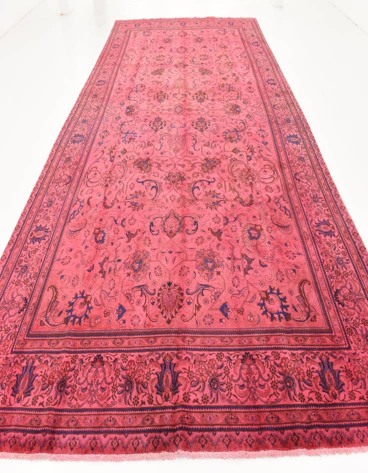 Detail image of 9' 5 x 16' 1 Hand Knotted Tabriz Persian Wool Rug