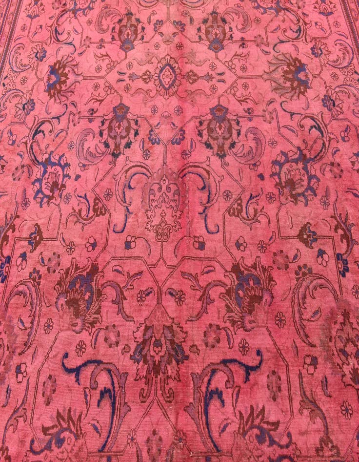 Detail image of 9' 5 x 16' 1 Hand Knotted Tabriz Persian Wool Rug