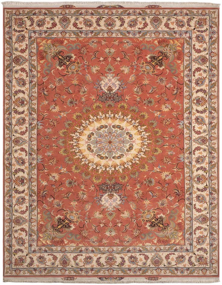 Detail image of 6' 8 x 10' 6 Tabriz Rug