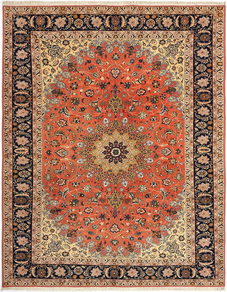 Detail image of 6' 8 x 9' 10 Tabriz Rug
