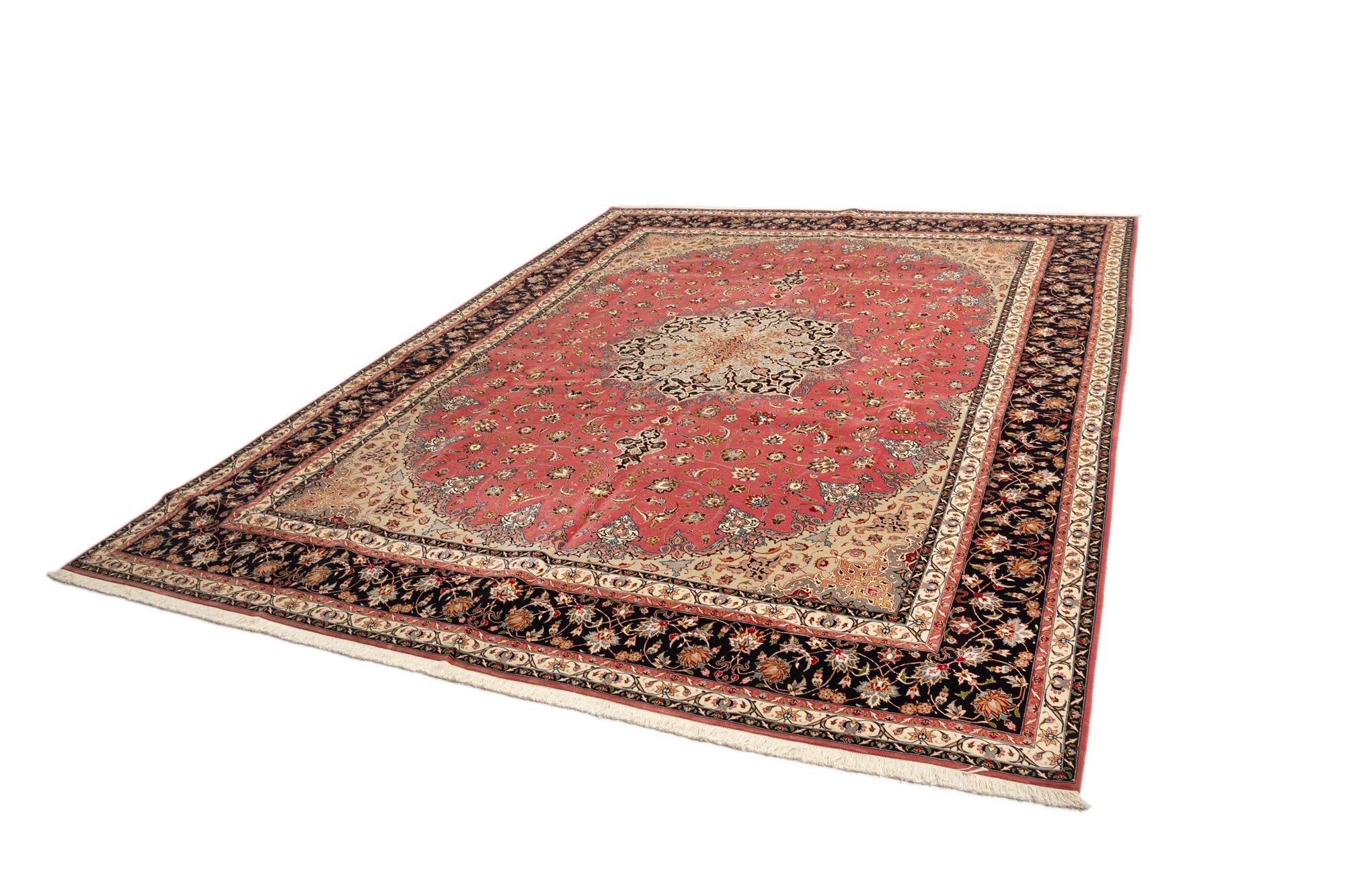 9' 10 x 13' 1 Tabriz Wool Rug