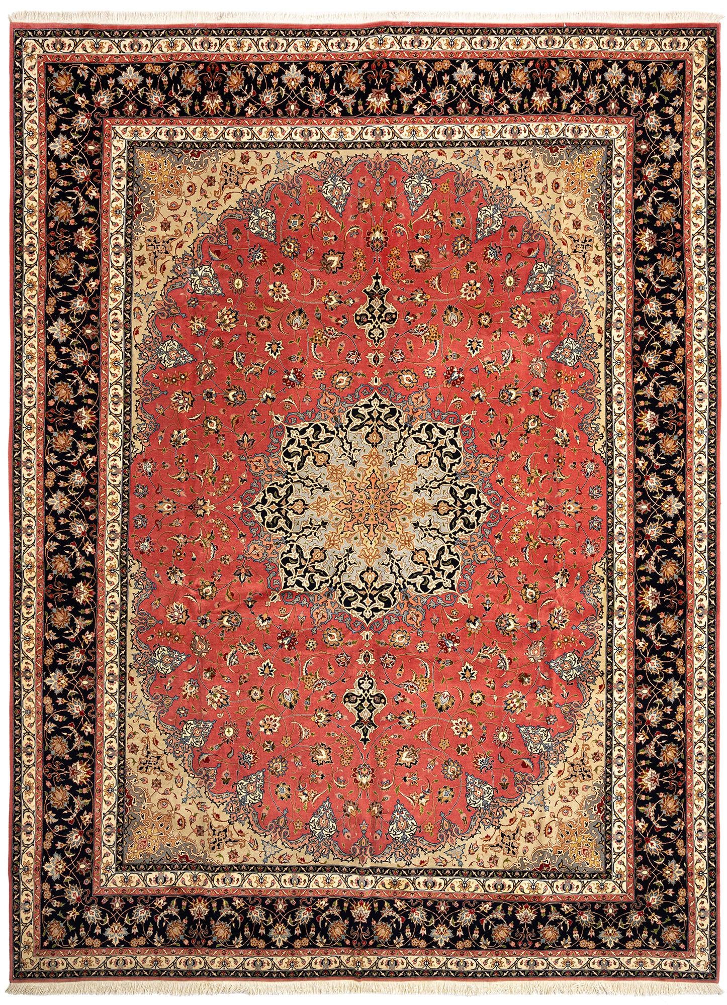 9' 10 x 13' 1 Tabriz Wool Rug