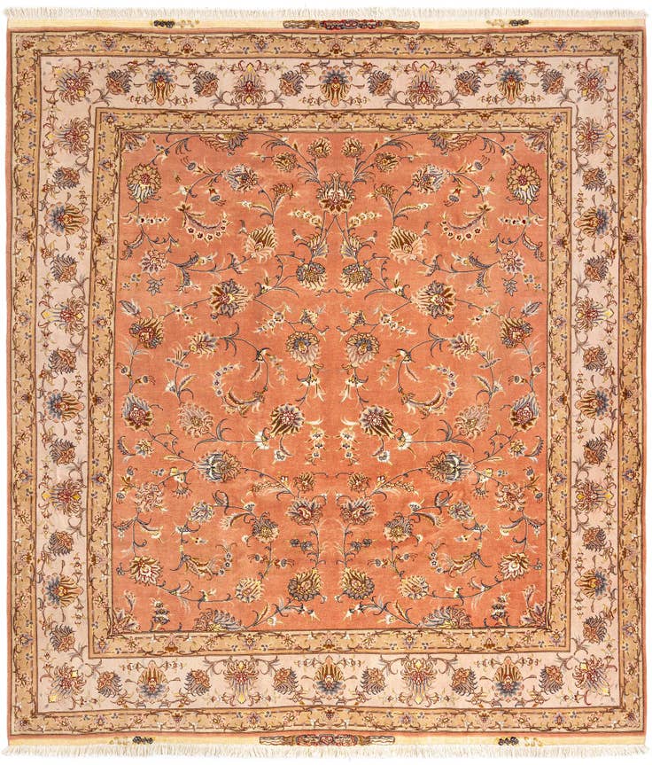 Detailansicht von 245cm x 285cm Tabriz Teppich