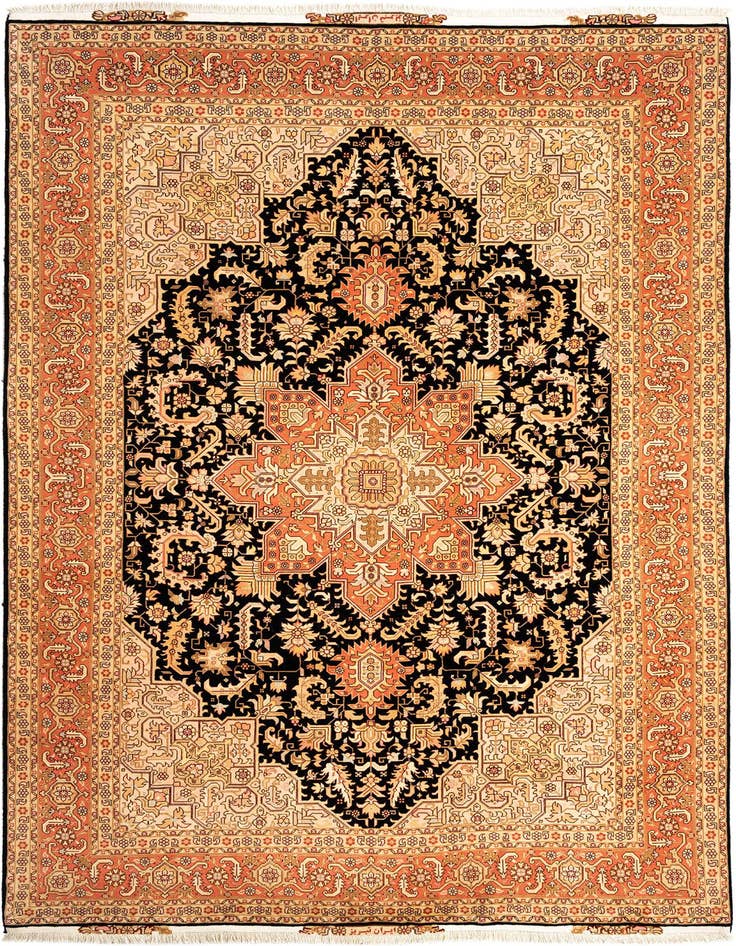 Detail image of 6' 8 x 10' 6 Tabriz Rug
