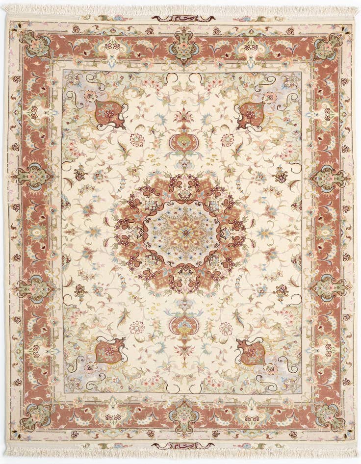 Detail image of 4' 9 x 7' Tabriz Rug