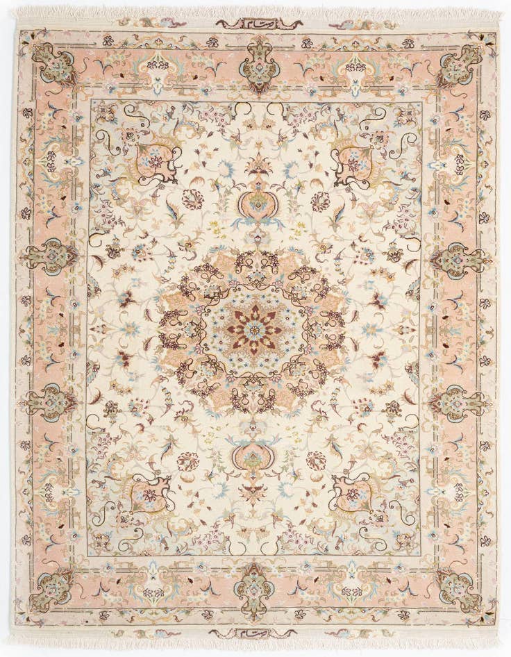 Detail image of 4' 10 x 7' Tabriz Rug