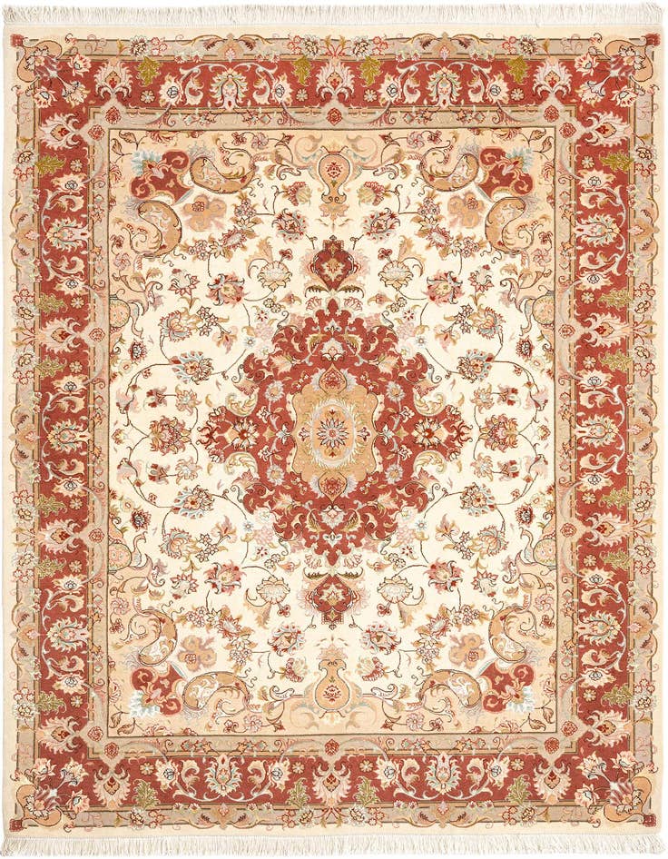 Detail image of 5' 9 x 8' 2 Tabriz Rug