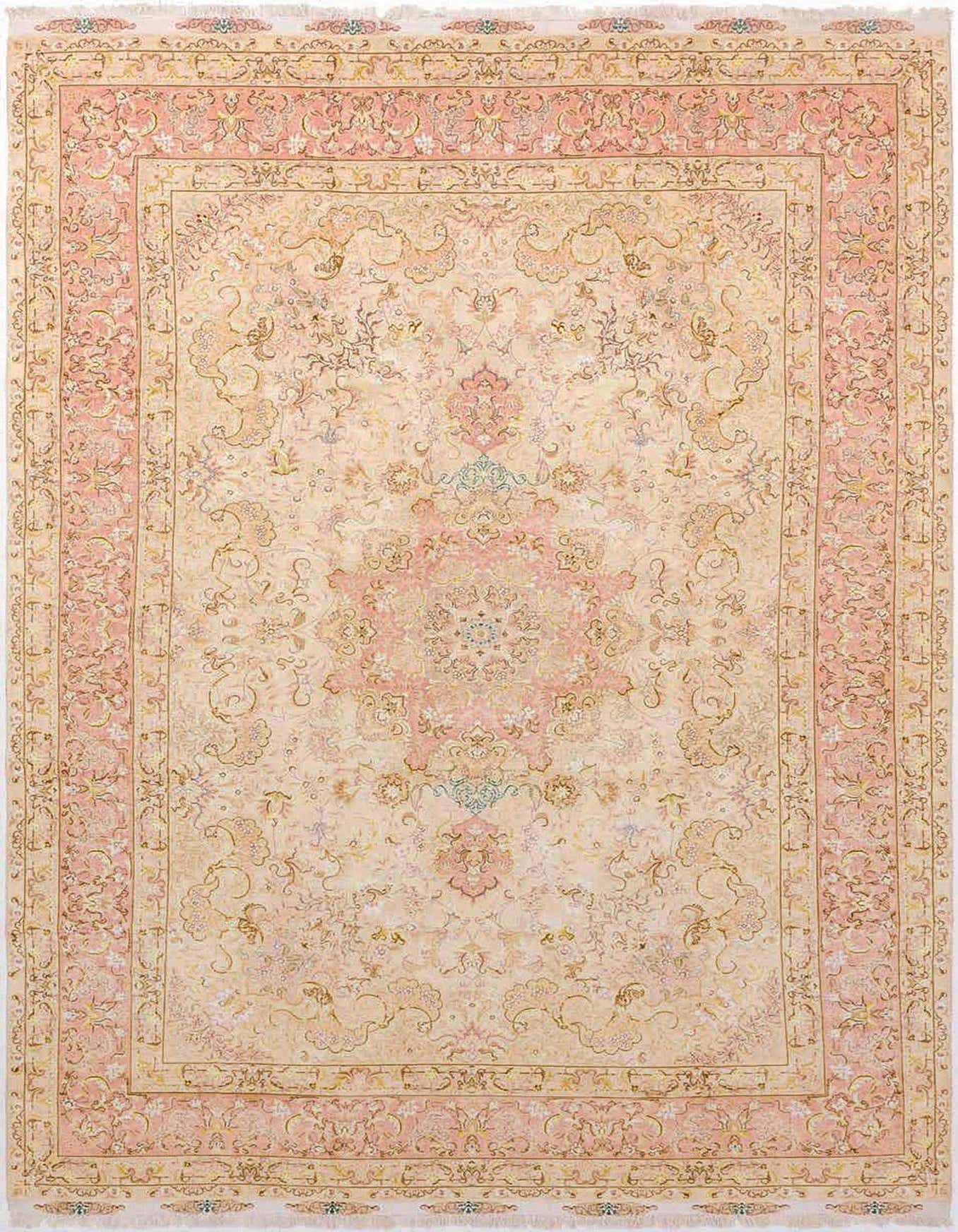 8' x 12' Hand Knotted Tabriz Persian Rug