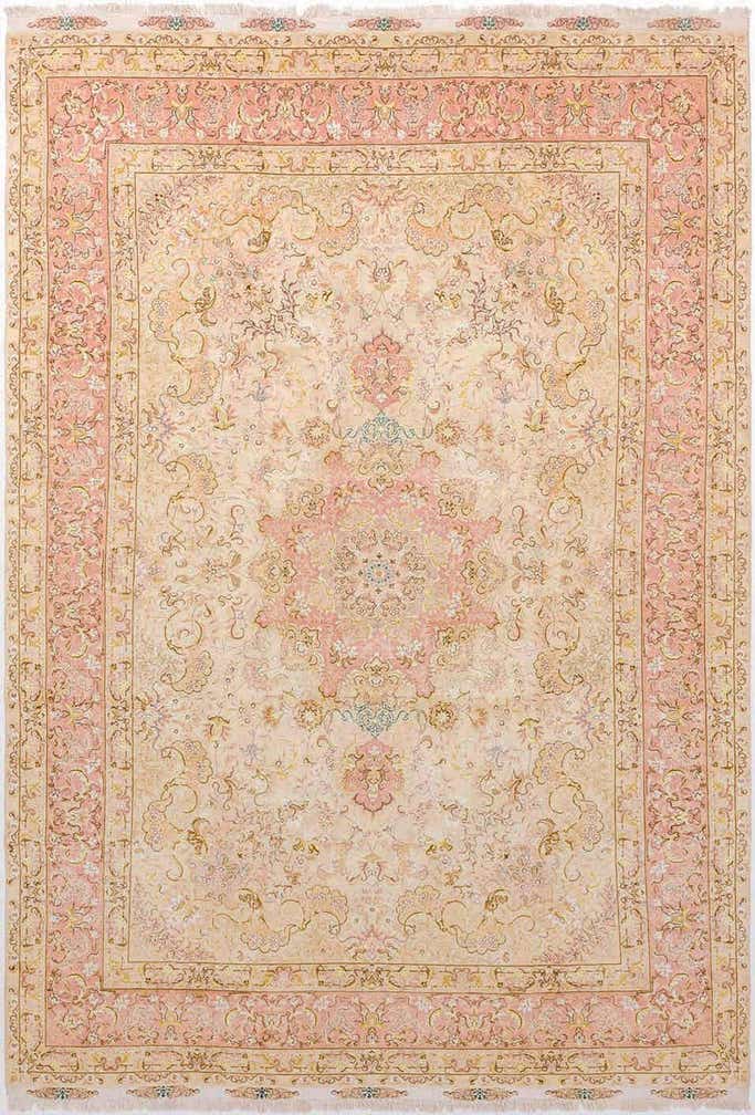 8' x 12' Hand Knotted Tabriz Persian Rug