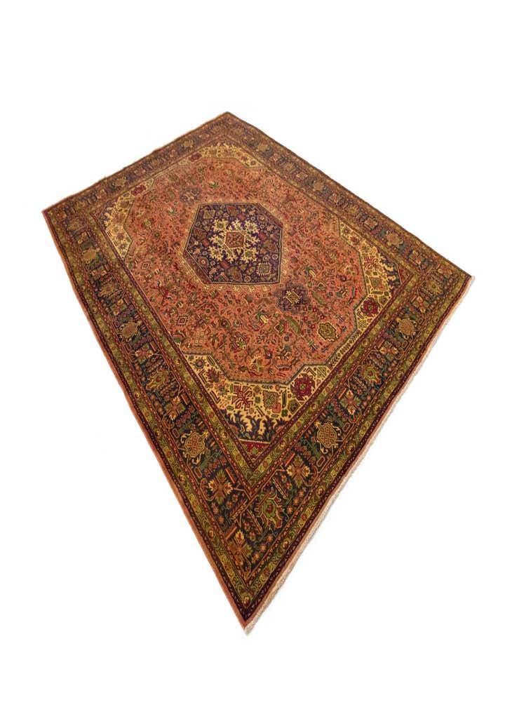 9' 8 x 12' 8 Hand Knotted Tabriz Persian Wool Rug