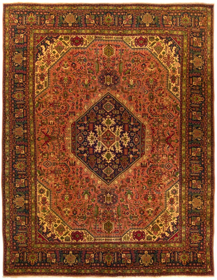 Detail image of 9' 8 x 12' 8 Hand Knotted Tabriz Persian Wool Rug