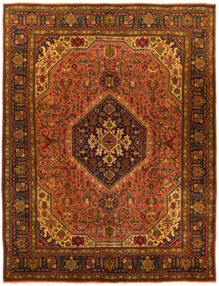 Detail image of 9' 8 x 12' 8 Hand Knotted Tabriz Persian Wool Rug