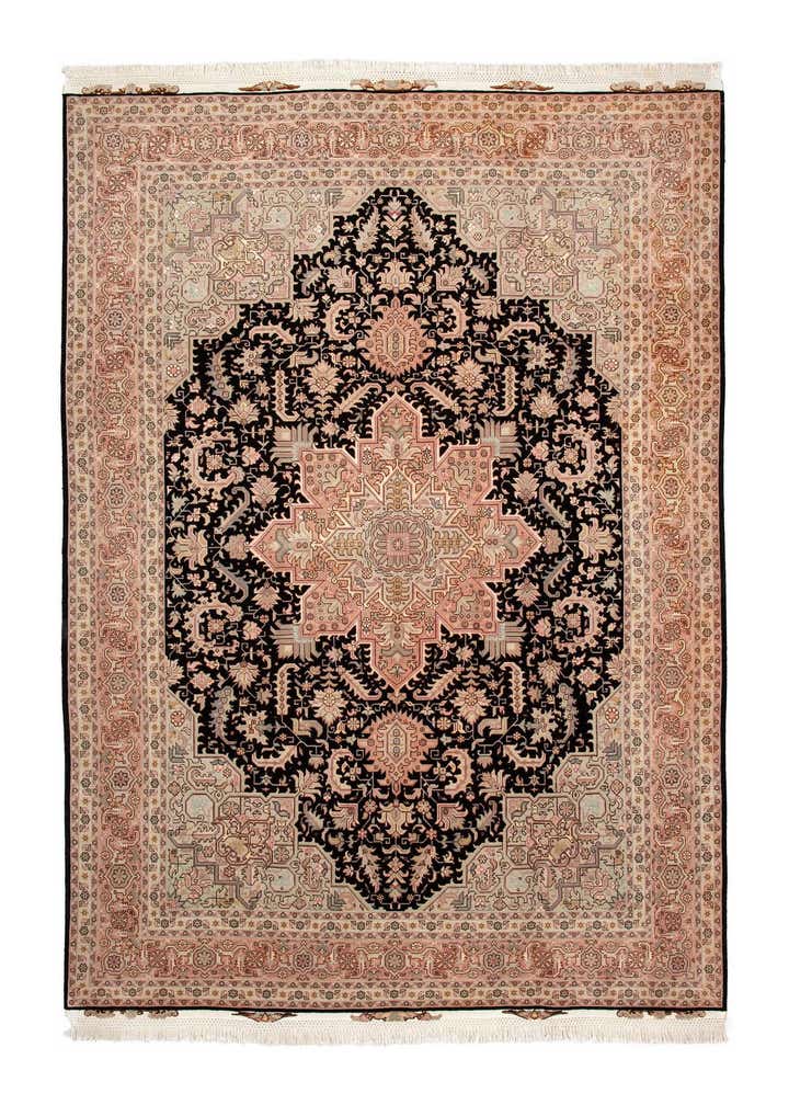 6' 7 x 9' 8 Hand Knotted Tabriz Persian Rug