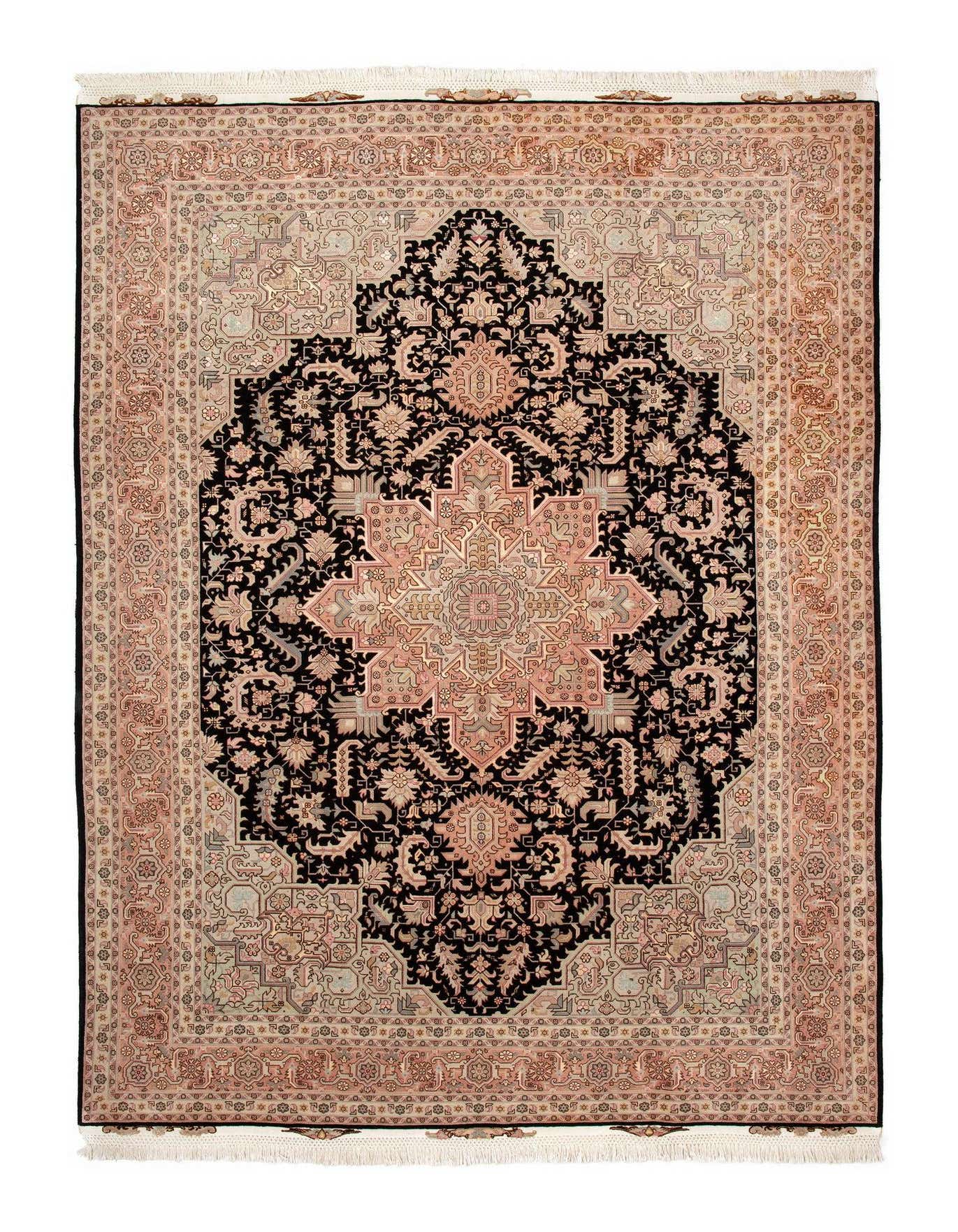 6' 7 x 9' 8 Hand Knotted Tabriz Persian Rug