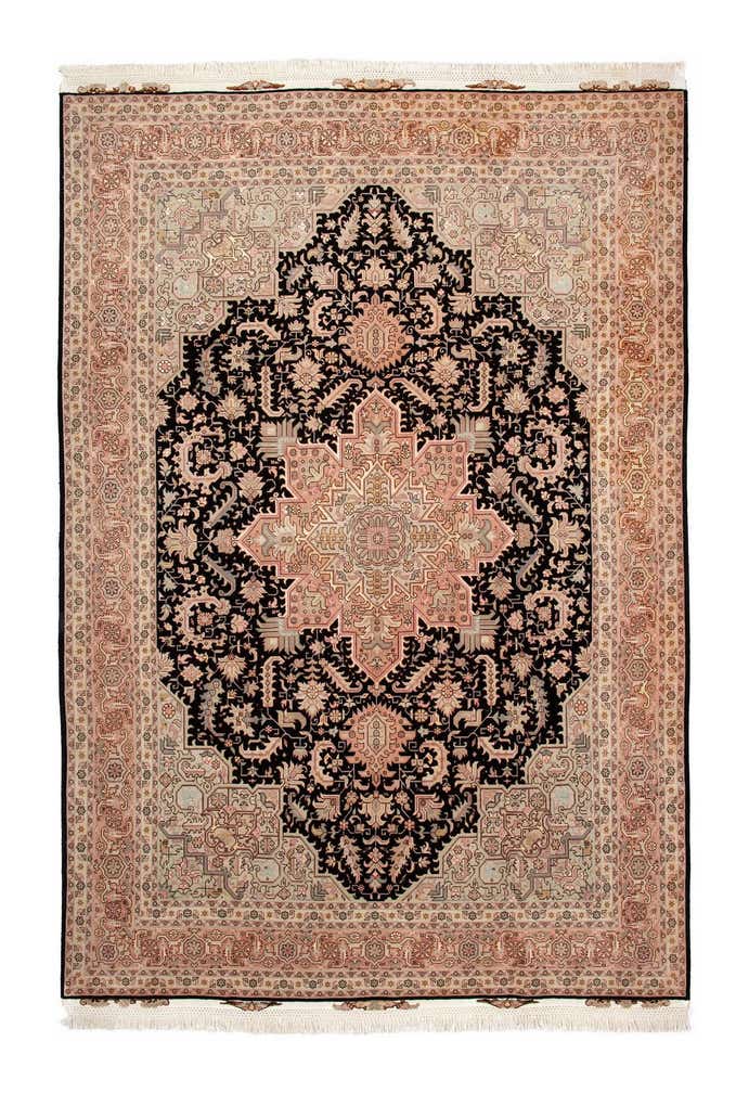6' 7 x 9' 8 Hand Knotted Tabriz Persian Rug