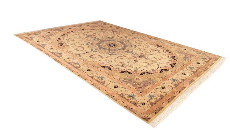 Detail image of 8' 3 x 11' 4 Hand Knotted Tabriz Persian Wool Rug