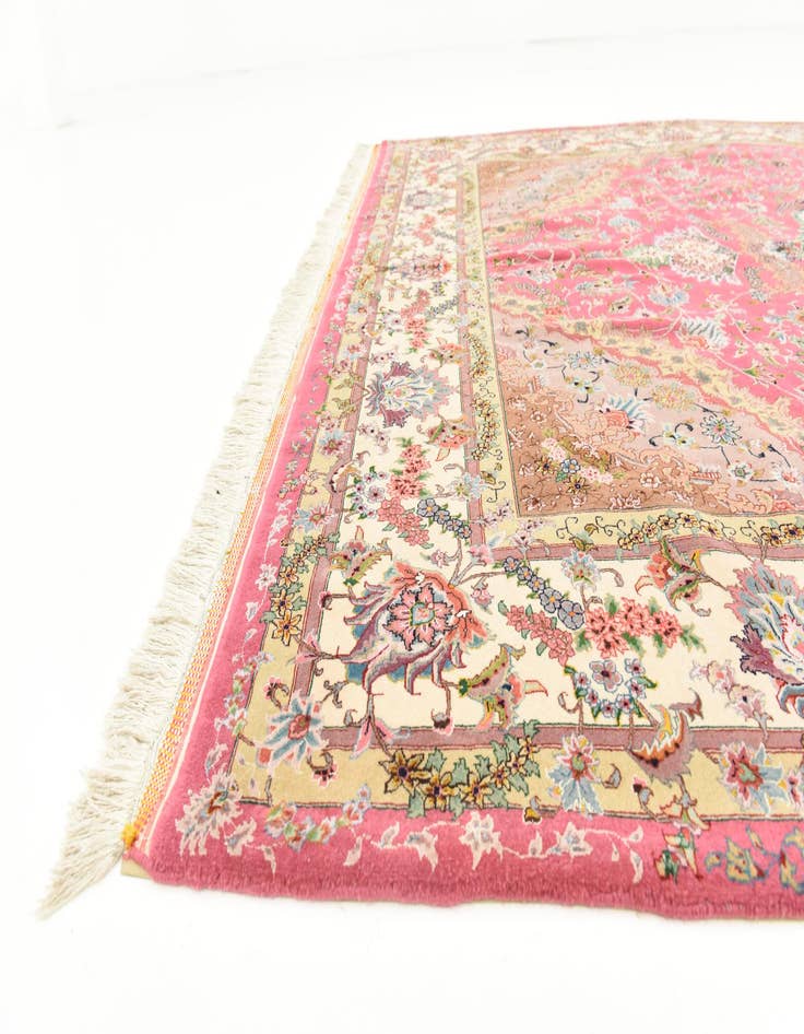 Detail image of 6' 5 x 10' 2 Hand Knotted Tabriz Persian Rug