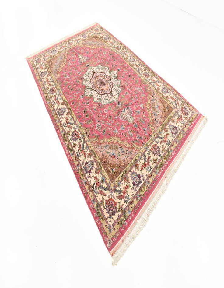 Detail image of 6' 5 x 10' 2 Hand Knotted Tabriz Persian Rug