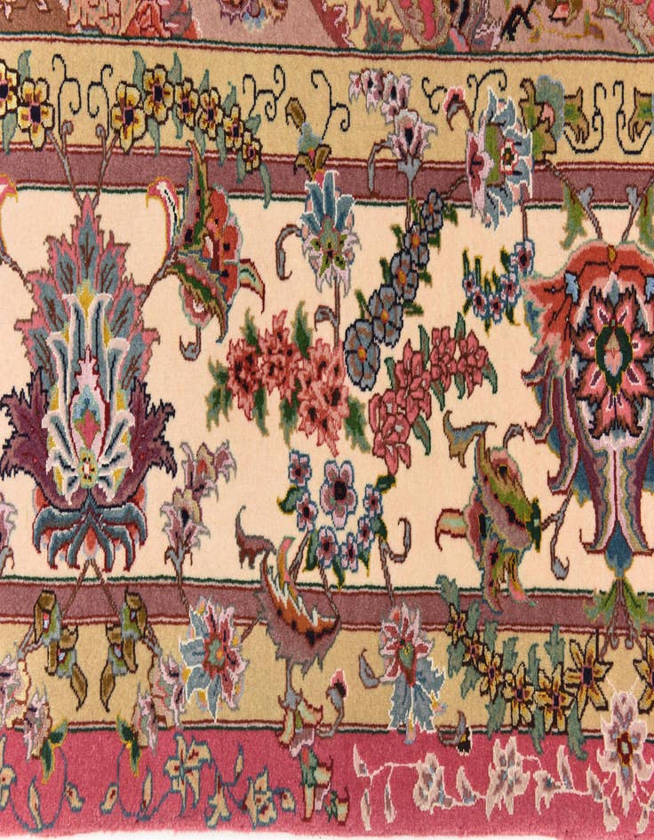 Detail image of 6' 5 x 10' 2 Hand Knotted Tabriz Persian Rug