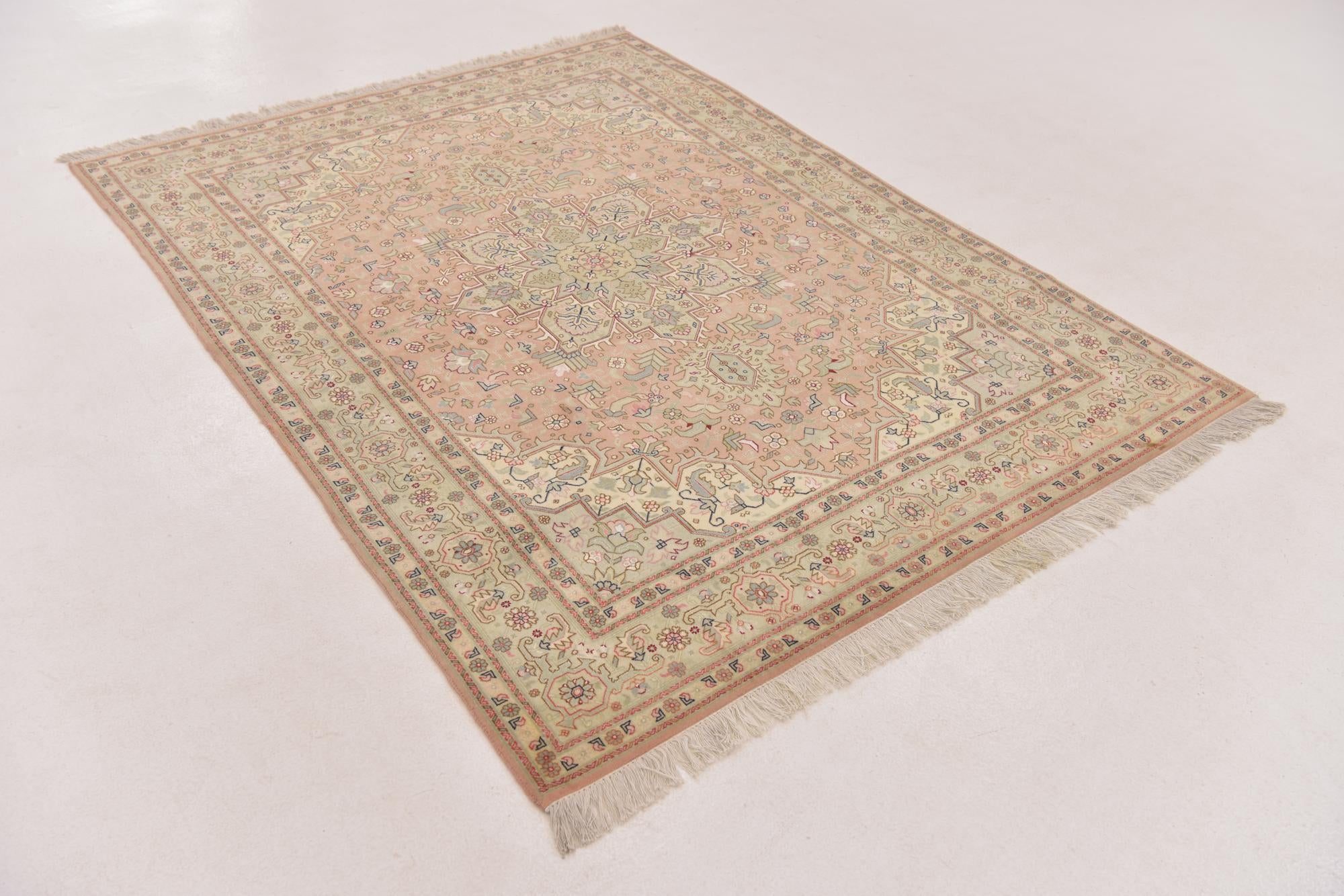 5' x 6' 7 Hand Knotted Tabriz Persian Rug