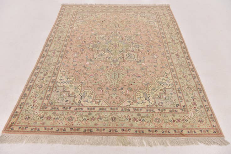 Detail image of 5' x 6' 7 Hand Knotted Tabriz Persian Rug