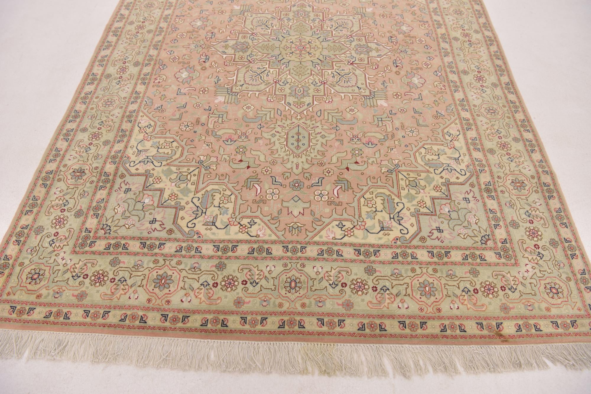 5' x 6' 7 Hand Knotted Tabriz Persian Rug