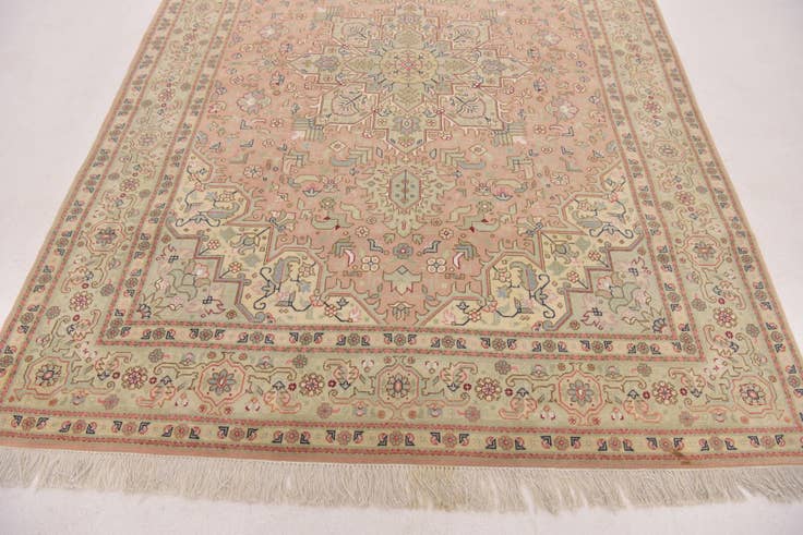 Detail image of 5' x 6' 7 Hand Knotted Tabriz Persian Rug