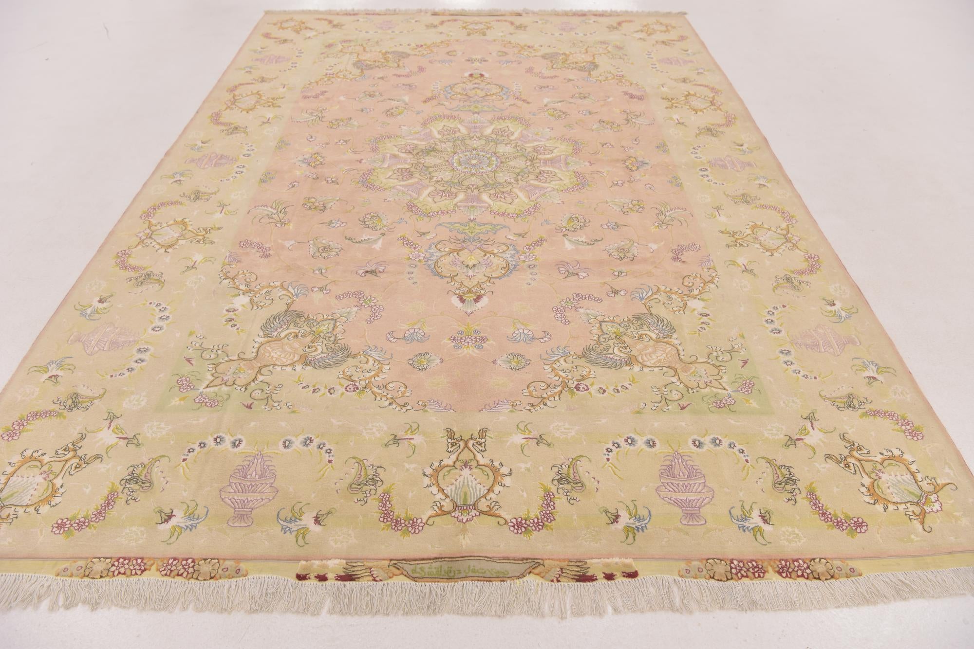 6' 9 x 10' 2 Hand Knotted Tabriz Persian Rug