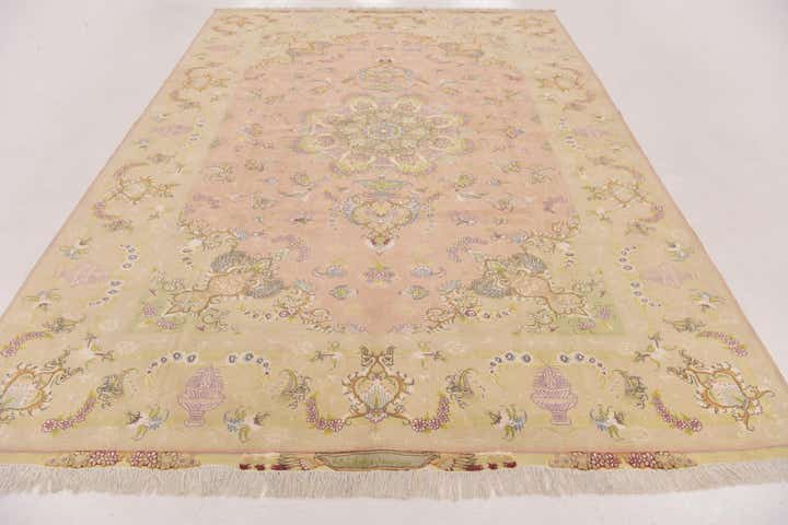 6' 9 x 10' 2 Hand Knotted Tabriz Persian Rug