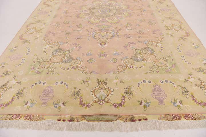 6' 9 x 10' 2 Hand Knotted Tabriz Persian Rug