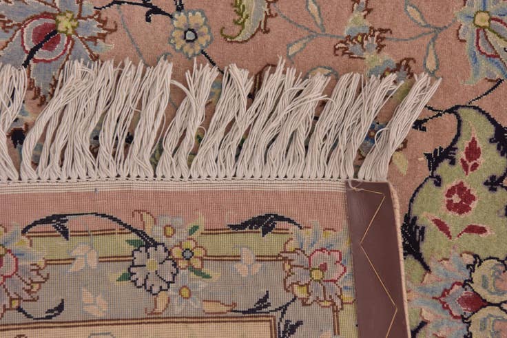 Detail image of 6' 6 x 9' 8 Hand Knotted Tabriz Persian Rug