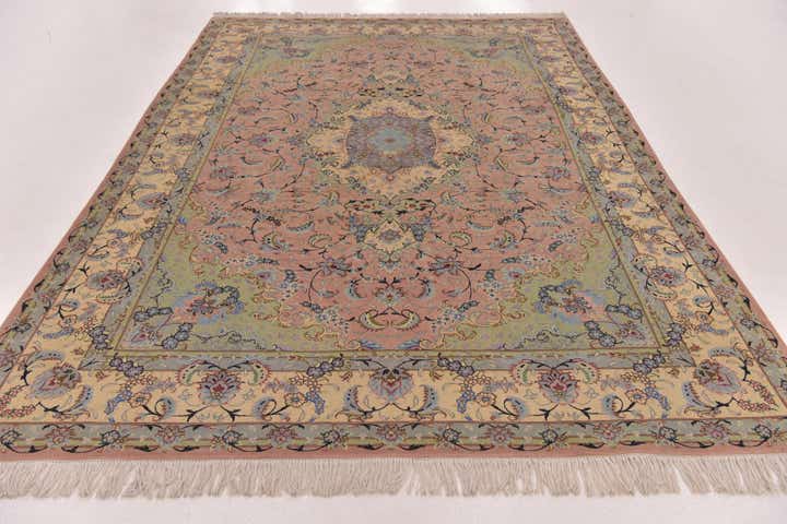 6' 6 x 9' 8 Hand Knotted Tabriz Persian Rug