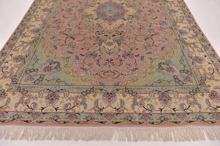 6' 6 x 9' 8 Hand Knotted Tabriz Persian Rug