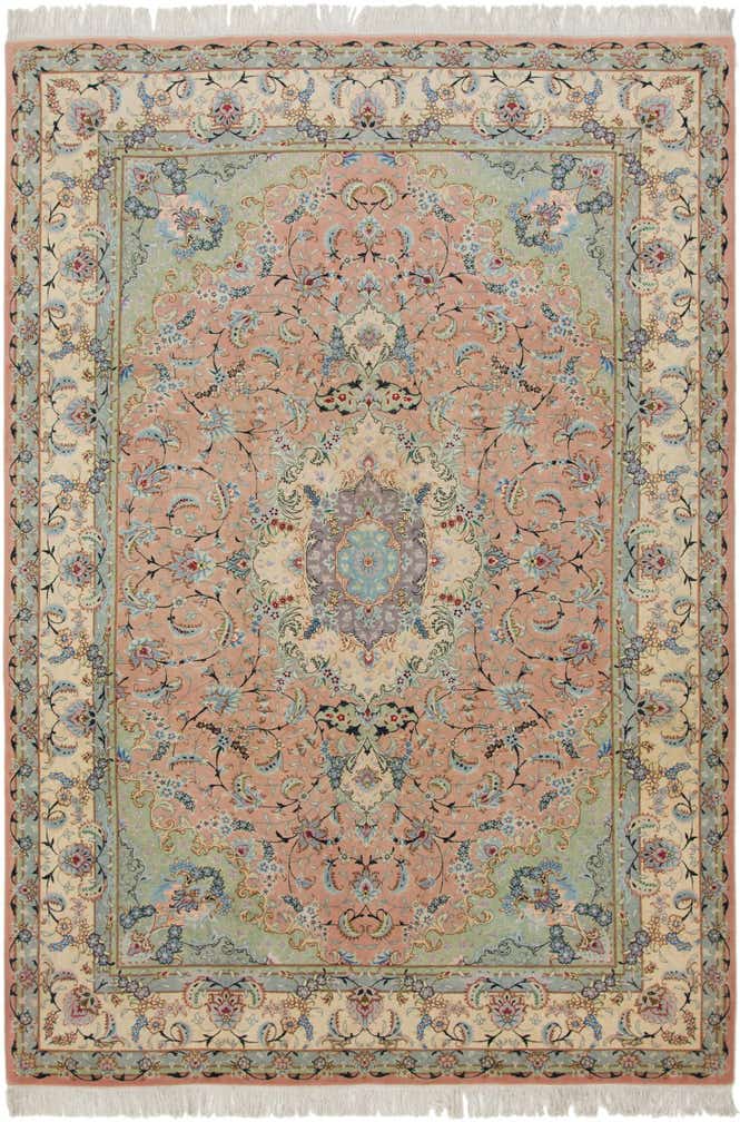 6' 6 x 9' 8 Hand Knotted Tabriz Persian Rug